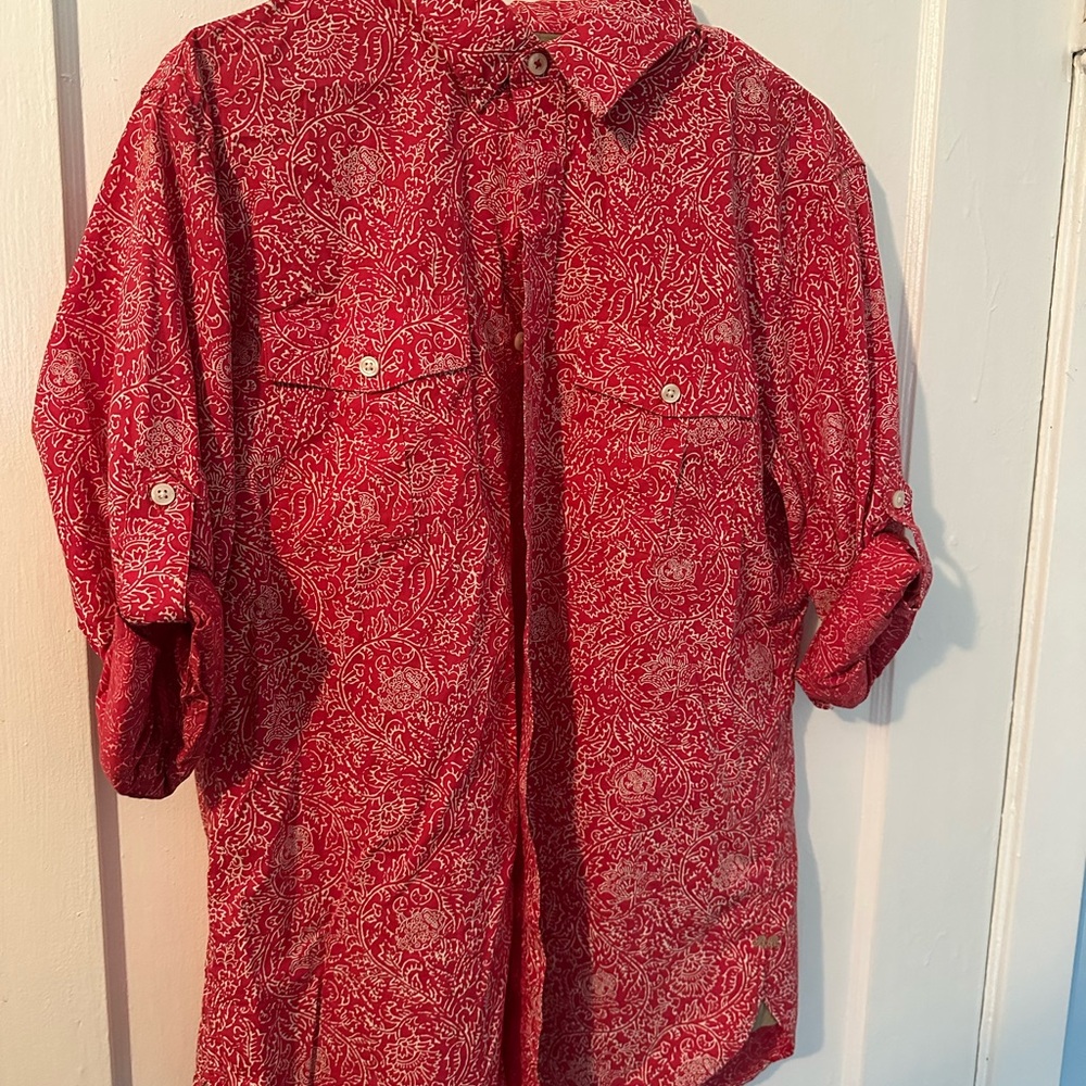 Banana Republic heritage Red Paisley Casual Shirt